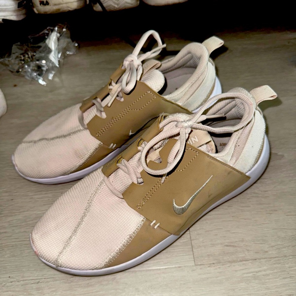 Nike Beige and Tan Sneakers